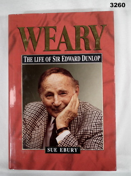 Book, autobiography of Weary Dunlop.