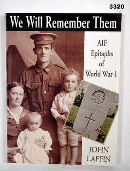 Book, We will remember them, epitaphs WW1.