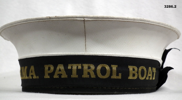 Round shaped Navy uniform hat.