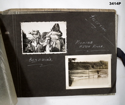 Page from the small album of Middle East scenes.