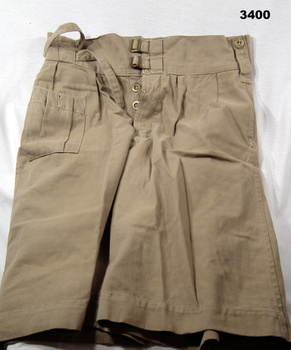 Kahki coloured shorts Army issue.