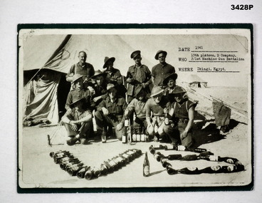 Postcard 1941 with VB beer bottles central.