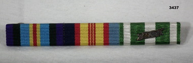 Set of 3 service ribbons Vietnam campaign. 