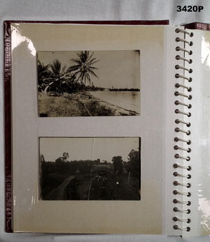 Page from album showing photos from.