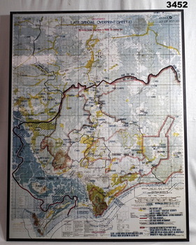 Map of South Vietnam showing Australian area.