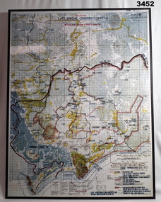 Map of South Vietnam showing Australian area.