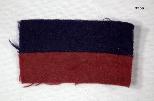 Colour patch being the 58th Bn AIF.
