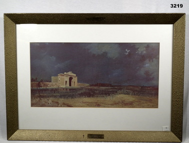 Print copy of painting Menin Gate at Midnight.