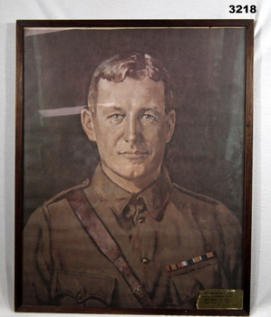 Colour portrait of a WW1 soldier.
