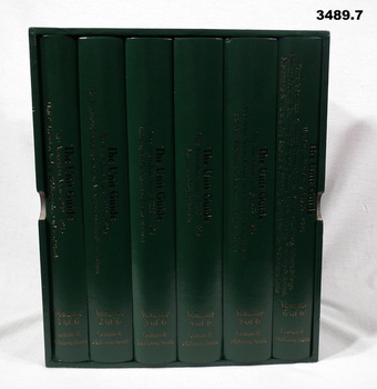 Boxed set of hard cover books.