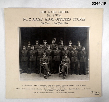 Four photographs relating to AASC WW2.
