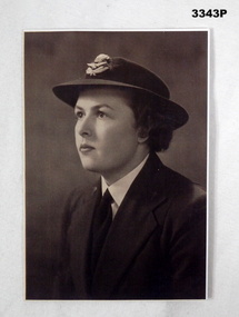 Portrait of a female service woman WW2 Australia.