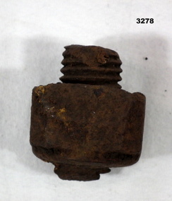 A rusted nut and both from the Burma Railway.