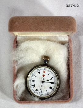Watch, with a Red Cross symbol on.