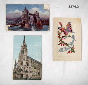 Silk and other postcards re WW1.