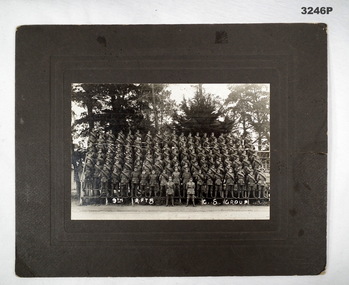 Black & white photo of GS Reinforcements WW1.