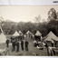 Camp with tents and soldiers milling around pre WW1