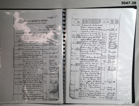 Folder with records, certificates of a decorated servicemen.