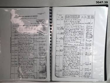Folder with records, certificates of a decorated servicemen.