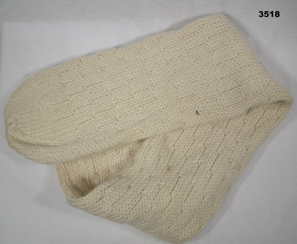 White woollen leg warmers RAAF WW2
