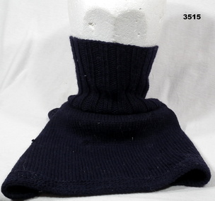 Blue woollen neck warmer RAAF WW2