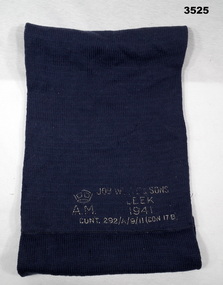 Navy blue woollen scarf RAAF WW2
