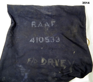 Blue Australian RAAF duffle bag WW2