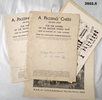 Series of books on songs, poetry WW2.