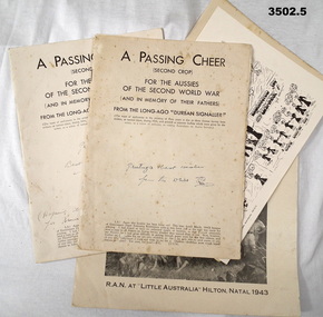 Series of books on songs, poetry WW2.