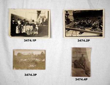 Four photographs covering differant subjects WW1