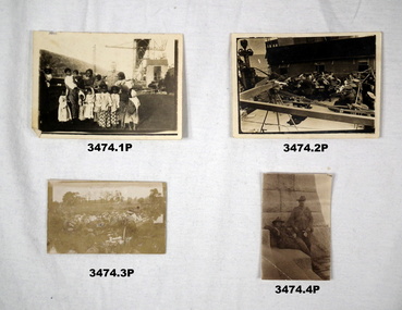 Four photographs covering differant subjects WW1