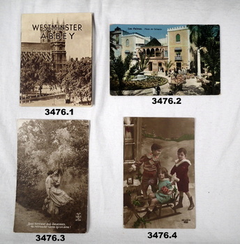 Booklet and colour, B & W postcards c.WW1.