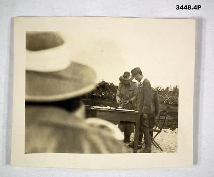 Photo showing signing of the Japanese surrender.