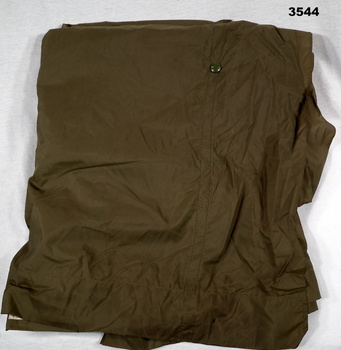 Nylon sleeping bag outer for a blanket.