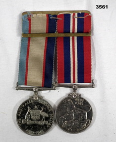 Two medals issued to a female WW2.