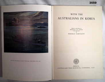 Book, with the Australians in Korea.