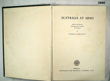 Book Australia at Arms, AWM