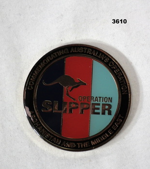 Medallion commemorating Operation Slipper.