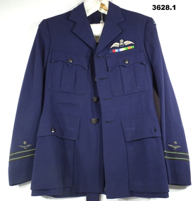 RAAF blue jacket with ribbons & insignia
