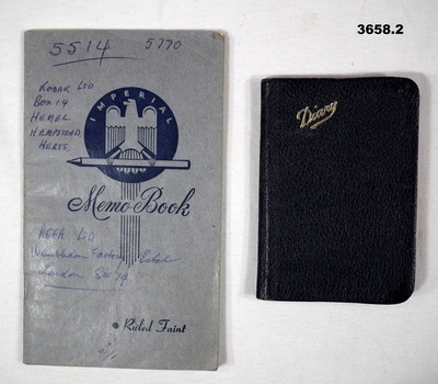 Two diaries relating to an RAAF Officer.
