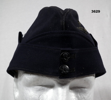 RAAF Forage cap with buttons Reg Allardice