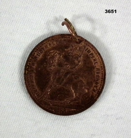 Medallion relation to Australia in the Boer War.