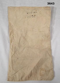 White calico cloth bag RAAF WW2
