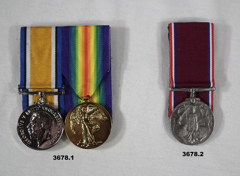 WW1 medal set, replica, Newfoundland medal.