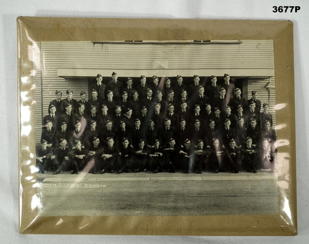 Framed group of RAAF personnel WW2