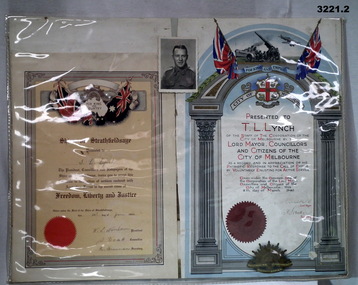 Two Shire certificates for the one soldier.