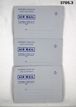 Armed Forces Air mail envelopes WW2.