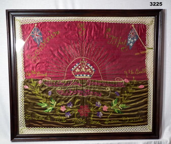 Embroidered souvenir from Eygpt WW1