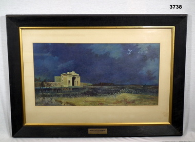 Framed print of Menin Gate.