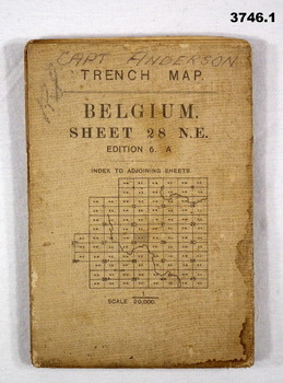 Three Trench maps from WW1.